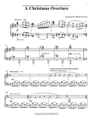 A Christmas Overture (arr. Phillip Keveren)