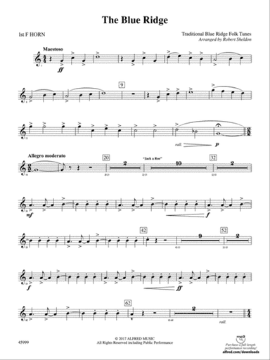 The Blue Ridge: 1st F Horn