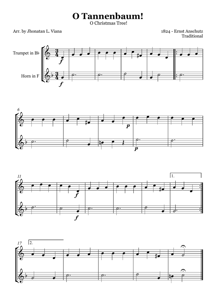 Oh! Tannenbaum! (Oh! Christmas Tree!)