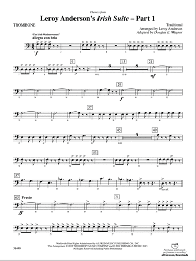 Leroy Anderson's Irish Suite, Part 1 (Themes from): 1st Trombone