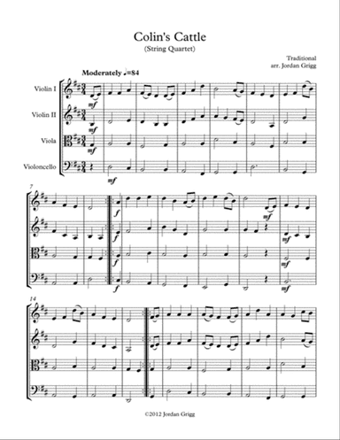 Colin's Cattle (String Quartet)