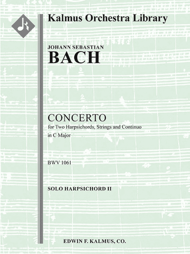 Concerto for Two Harpsichords in C, BWV 1061