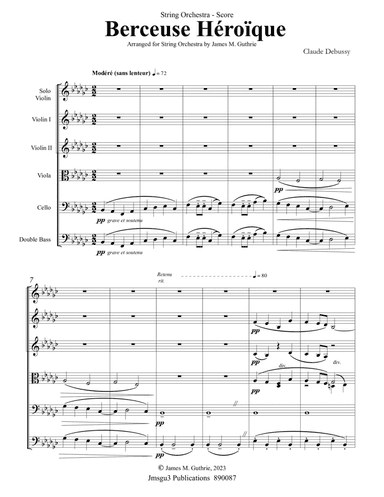 Debussy: Berceuse heroique for String Orchestra