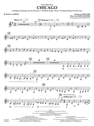 Chicago (arr. Ted Ricketts) - Bb Bass Clarinet