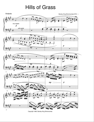 Hills of Grass, Op. 3