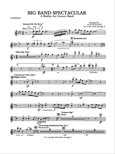 Big Band Spectacular: Piccolo
