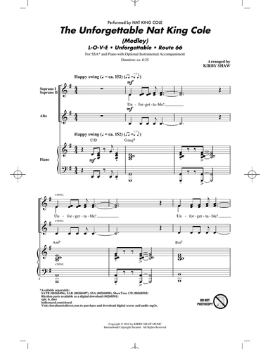 The Unforgettable Nat King Cole (Medley)