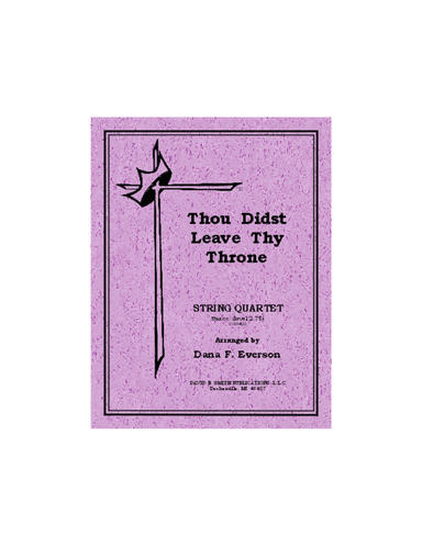 Thou Didst Leave Thy Throne