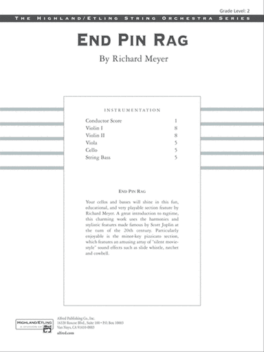 End Pin Rag (Cello and Bass Section Feature): Score