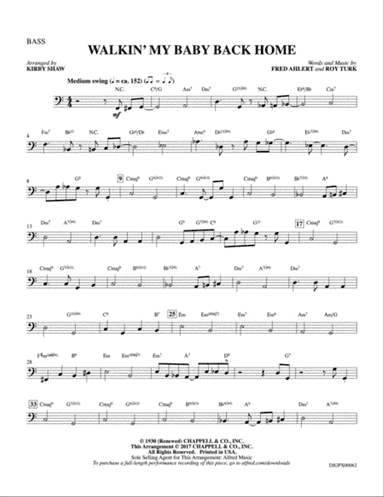 Walkin' My Baby Back Home: String Bass