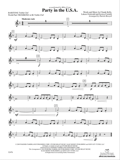 Party in the U.S.A.: (wp) Baritone T.C.