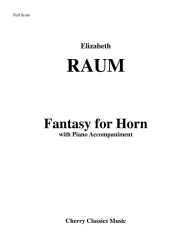 Fantasy for Horn and Piano