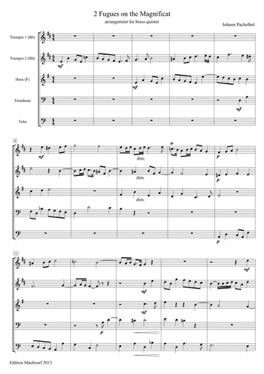 Pachelbel 2 Fugues
