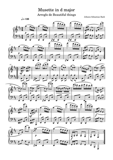 Musette in D major-Johann Sebastian Bach