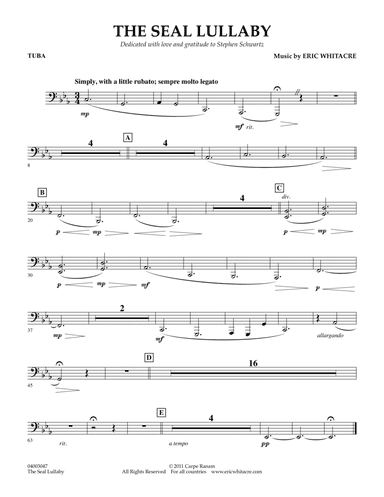 The Seal Lullaby - Tuba