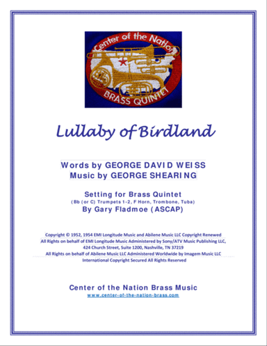 Lullaby Of Birdland