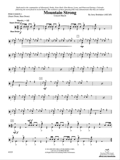 Mountain Strong: 1st Percussion