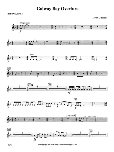 Galway Bay Overture: 2nd B-flat Cornet