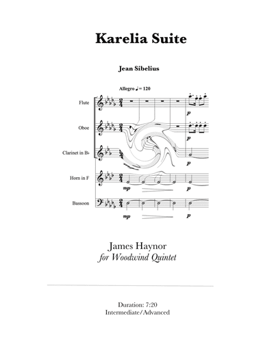 Karelia Suite for Woodwind Quintet