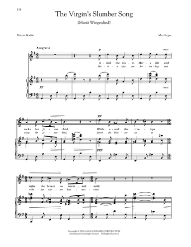 Mariä Wiegenlied (The Virgin's Slumber Song) (Reger)