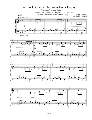 When I Survey The Wondrous Cross