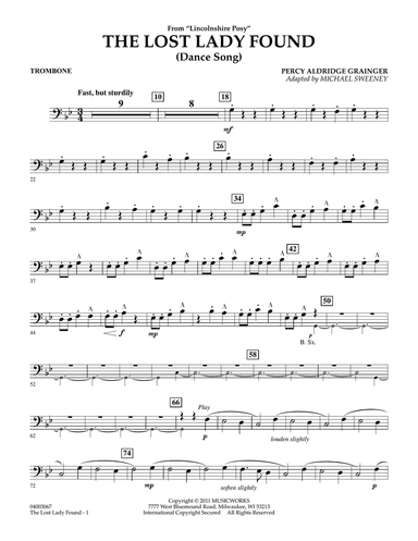The Lost Lady Found (from "Lincolnshire Posy") - Trombone