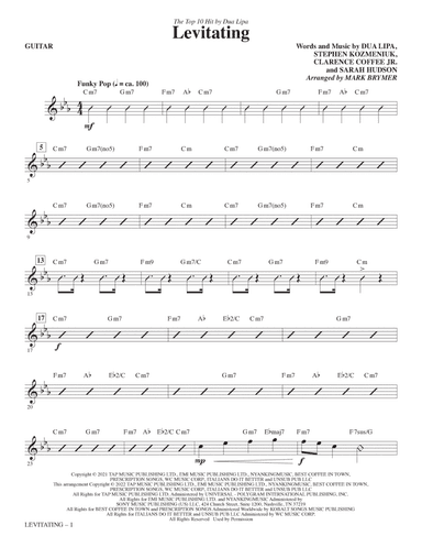 Levitating (arr. Mark Brymer) - Guitar