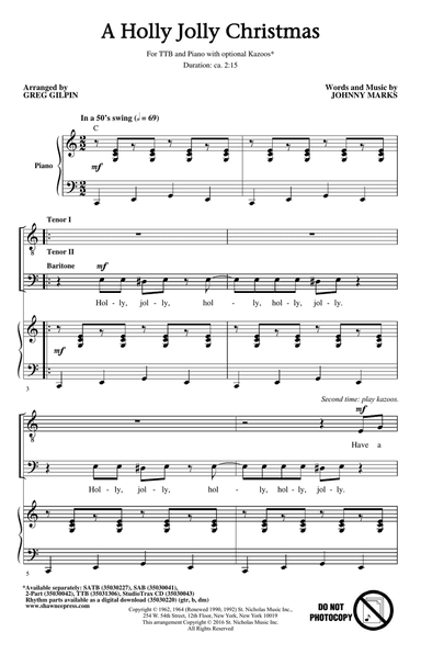 A Holly Jolly Christmas (arr. Greg Gilpin)