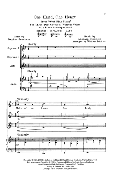 One Hand, One Heart (from West Side Story) (arr. William Stickles)