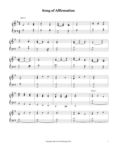 Song of affirmation