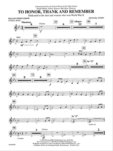 To Honor, Thank and Remember: Mallets