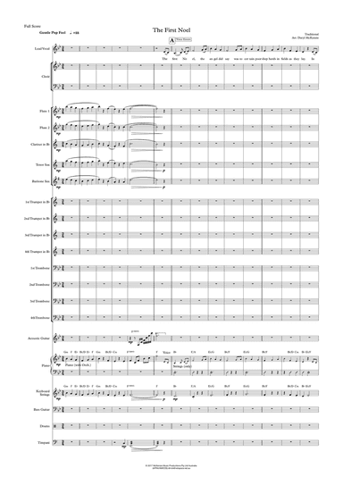 The First Noel Female Vocal, Choir and Big Band. Key of Bb