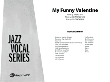 My Funny Valentine: Score