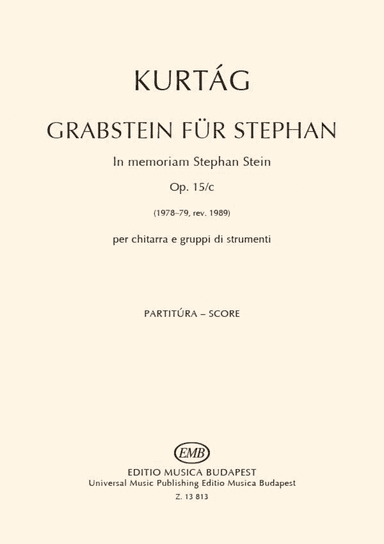 Grabstein Für Stefan Op 15C