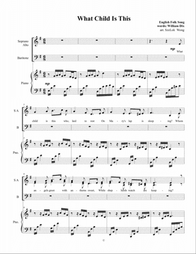 What Child Is This (SAB)