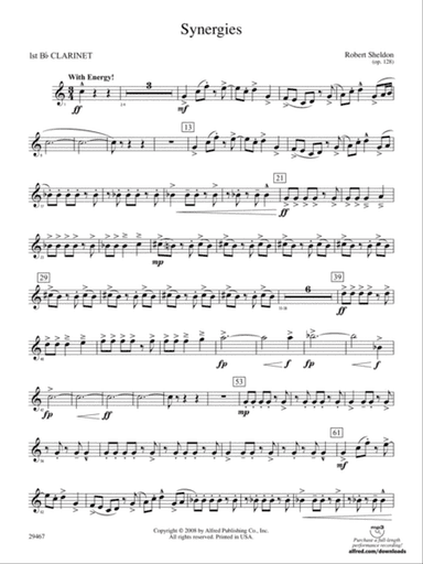 Synergies: 1st B-flat Clarinet