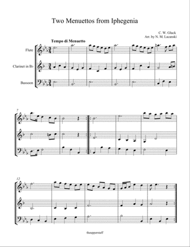 Two Menuettos from Iphegina