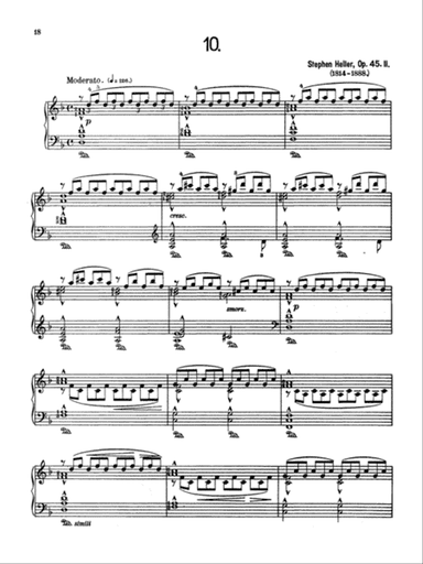 Heller: Twenty-five Melodious Studies, Op. 45