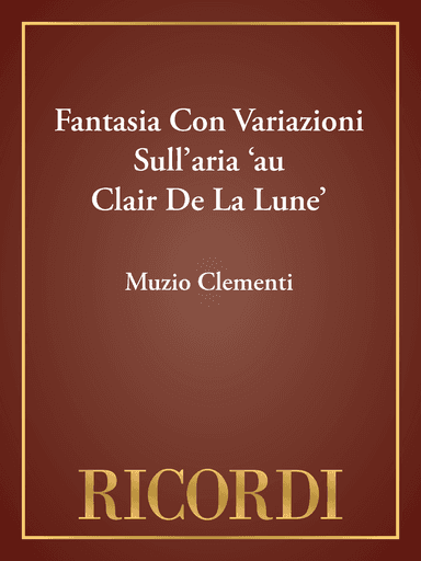 Fantasia Con Variazioni Sull'aria 'au Clair De La Lune'