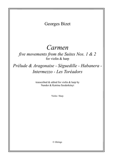 Carmen - five movements from the Suites 1&2 - for violin & harp