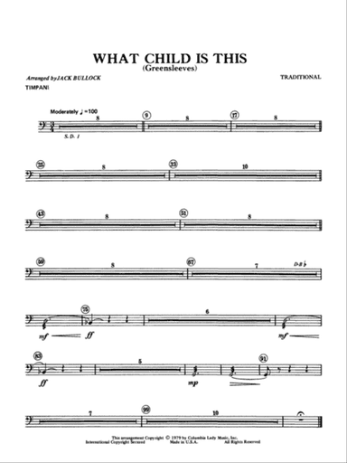 What Child Is This?: Timpani