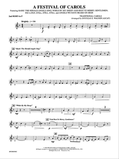 A Festival of Carols: 2nd F Horn