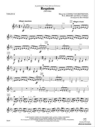 Requiem (The Fifth): 2nd Violin
