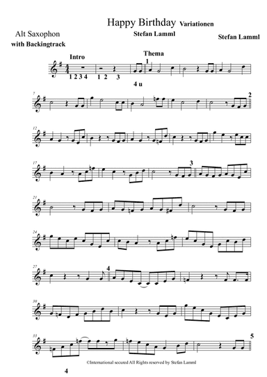 Happy Birthday with Variations