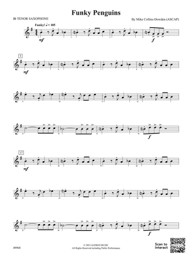 Funky Penguins: B-flat Tenor Saxophone
