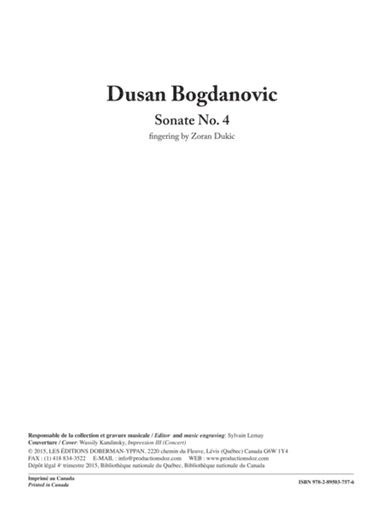 Sonate No. 4