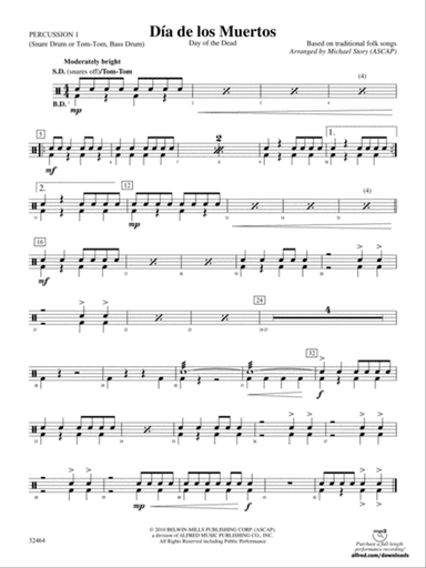 Día de los Muertos: 1st Percussion