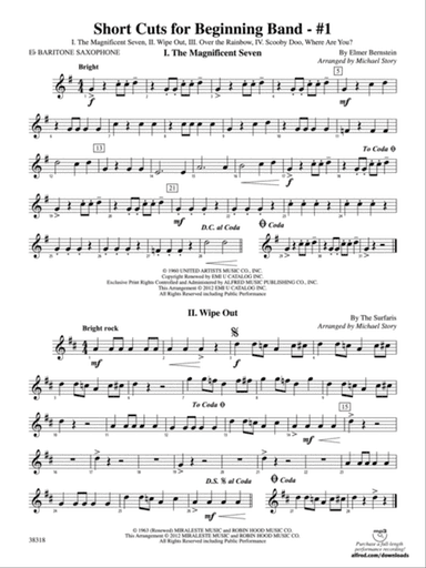 Short Cuts for Beginning Band -- #1: E-flat Baritone Saxophone