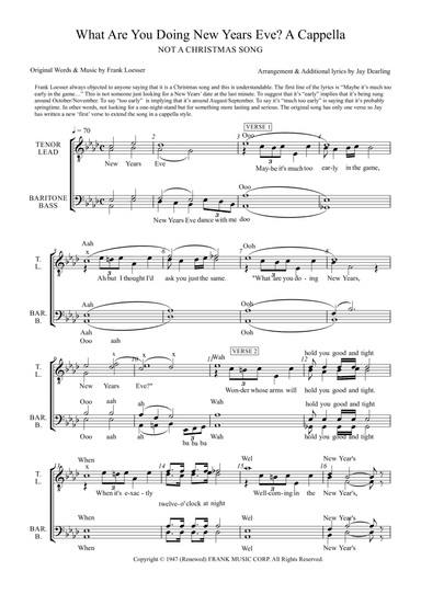 What Are You Doing New Year's Eve?