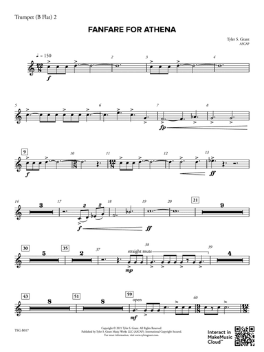 Fanfare for Athena: 2nd B-flat Trumpet